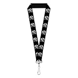 Lanière Mopar Logo Repeat Noir Argenté Dégradé