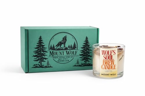 Image of Wolf's Soul Brew Coffee Latte Ice Candle | Luxury Cafe-Inspired Scented Candle | Dual Wick | Rich Coffee Aroma | Premium Home Decor & Gift