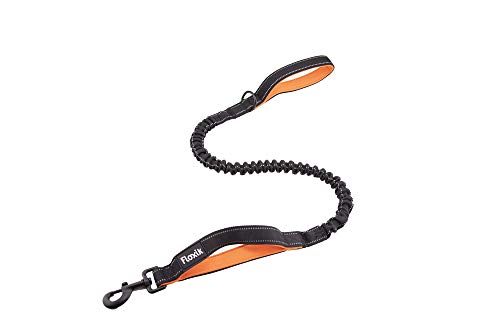 Floxik Laisse élastique pour chien - 100 cm - Corde élastique de qualité supérieure avec guide court en différentes tailles (1 m / 1,20 m / 1,50 m) -...
