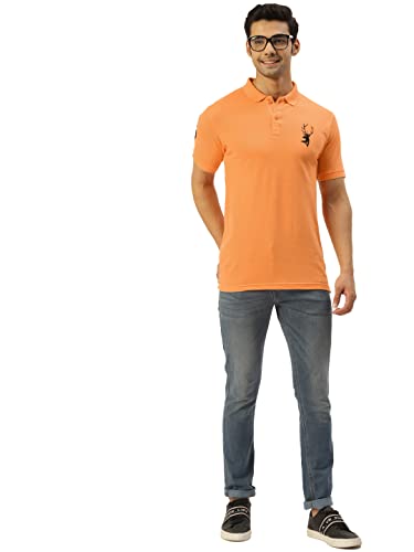 Image of CHKOKKO Men's Cotton Regular Fit Half Sleeves Polo T-Shirt