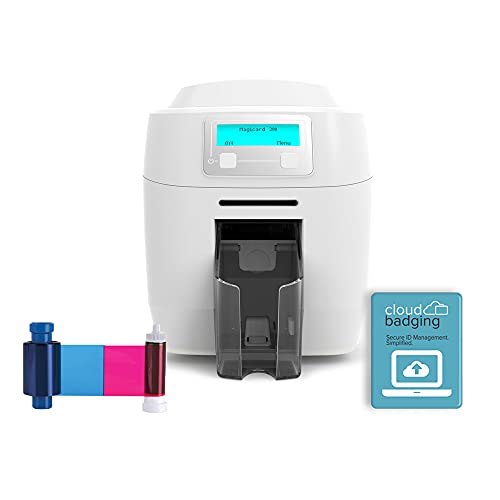 Magicard 300 ID Card Printer Bundle (Dual-Sided, Printer + Ribbon)