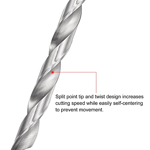 Uxcell 12Mm Twist Drill Bits, High-Speed Steel Straight Shank Extra Long Drill Bit 250Mm Length For Wood Plastic Aluminum #TOP3