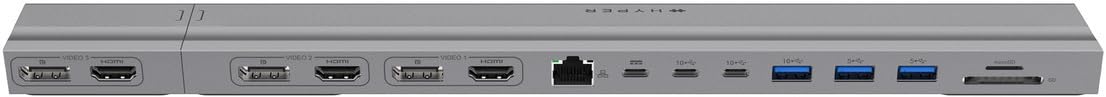 HyperDrive 4K Ｍulti-Display Docking Station für 13"-16" MacBooks