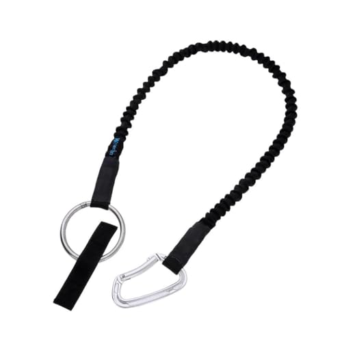 Cordón de seguridad anticaídas elástico con doble gancho para aplicaciones de deriva 4