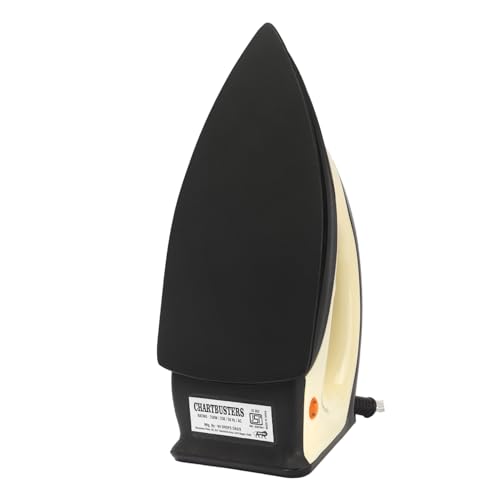 Image of CHARTBUSTERS Dry Iron | IS 302 ISI Certified | Adjustable Temperature Control | Non-Stick Coated Soleplate | Shock Proof Body | 1000W Fast Heating | by 99 Drops Oasis (YELLOW)