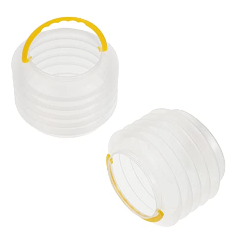 CIMAXIC 4 Pcs Shabu Pen Holder Foldable Mini Washer Machine Art Students Washer Folding Camping Bucket Portable Folding Water Bucket Painting Cup Painting Brush Bucket Tub Strainer Plastic