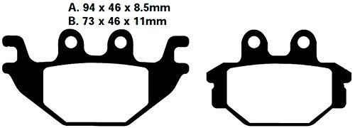 Motorrad Bremsbeläge Hinten - Für TGB Blade 325/460cc & Ziel 325-525cc Motorräder