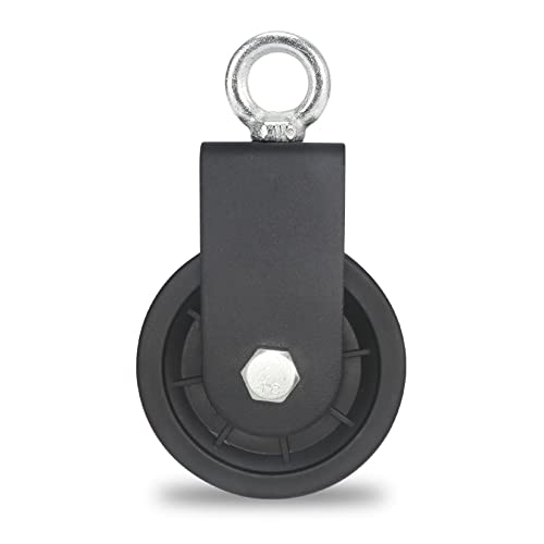90MM Poleas para Cuerda, Polea Elevación Rodamiento, Poleas Gimnasio para Casa, Carga de 160 kg(1 pieza) Cover