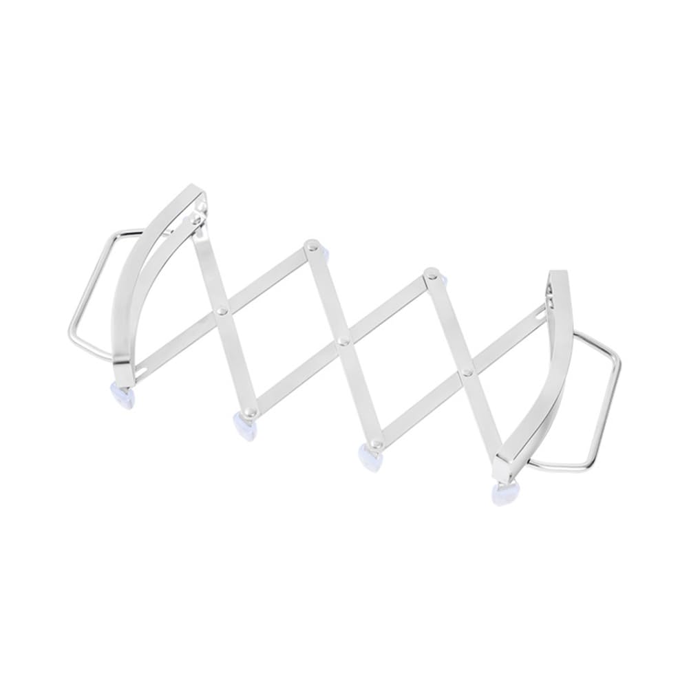 Hndhbfgrt Expanding Design Stainless Steel Pot Holder Mat Non-Slip Heat Trivet for Multiple Pans Easy to Clean
