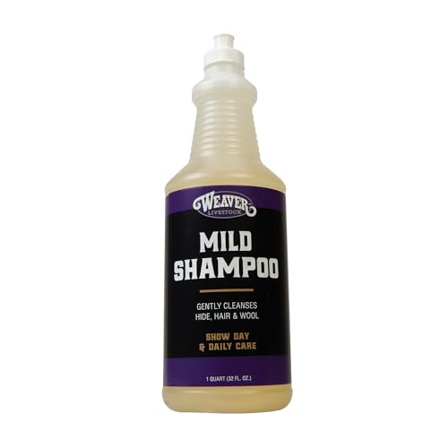 Weaver Livestock Mild Shampoo Gentle Effective Coconut-Based Hide Hair and Wool Shampoo Daily Use Cattle Show Supplies