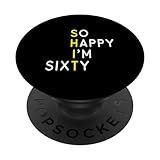 Photo Gallery so happy i m sixty funny 60th birthday 1964 gag 60 anni popsockets popgrip intercambiabile Photo Gallery so happy i m sixty funny 60th birthday 1964 gag 60 anni popsockets popgrip intercambiabile