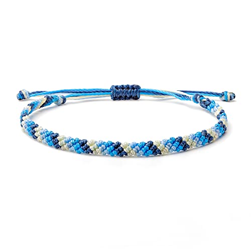 Image of Handmade Waterproof Waxed Thread Bracelet or Anklet - Unisex, Adjustable, Boho Bracelets, Friendship Bracelets, Minimalist Jewelry