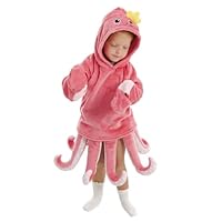 Toddler Octopus Squid Costume, Baby Sea Animal Onesie Boys Girls, Babies Newborn Halloween Cosplay Romper Clothes Infant 4T Pink
