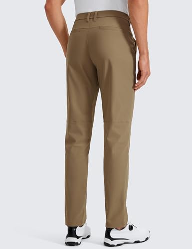 Image of CRZ YOGA All Day Comfy Golf Pants 28 inch /30 inch /32 inch /34 inch /36 inch | Decent Stretch, Wrinkle-Resistant, Casual, Slightly Tapered Leg, Flat Front, Pockets, Trousers for Men