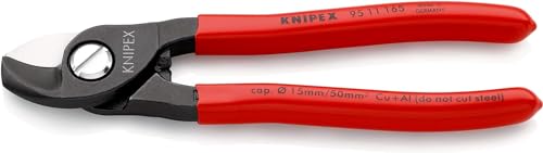 KNIPEX Kabelschere brüniert mit Kunststoff überzogen 165 mm 95 11 165