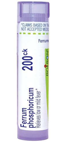 Boiron Ferrum Phosphoricum 200Ck Homeopathic Medicine for Fever - 80 Pellets