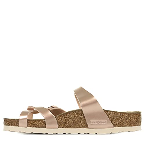Image of Birkenstock Women's Flip Flops, Brown (Electric Metallic Copper Electric Metallic, 4.5 UK