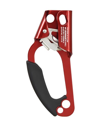 Image of KARAM Heavy-Duty Rope Clamp for Climbing, Camping & Outdoor Activities | Anti-Slip & Quick-Lock Design | Compatible with 10-12mm Ropes for Left Hand Use | CE Certified | PN402(L)