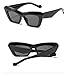 MTZJH Triangular Cat Eye Retro Hip Hop Sunglasses, Outdoor Holiday Fashion Glasses for Men and For Women
