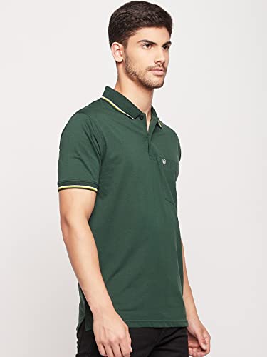 Image of UNIBERRY Men's Cotton Half Sleeves Solid Polo Neck T-shirt-MT4-BG 4XL