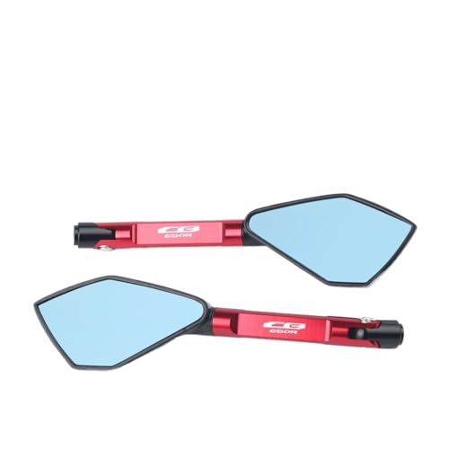 Rétroviseurs universels moto bleu antireflet pour CB650R paire de miroirs réglables CNC