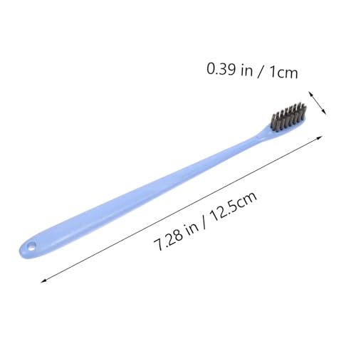 FOMIYES 10 Stück Teiliges Zahnbürsten mit Aktivkohle Extra Ergonomisches Design für Erwachsene Optimale Mundpflege und Gründliche – Bild 3