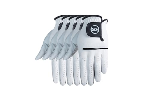 H-Cube All-Weather Microfiber Golf Gloves Men Right Handed Golfer Large Pack of 5