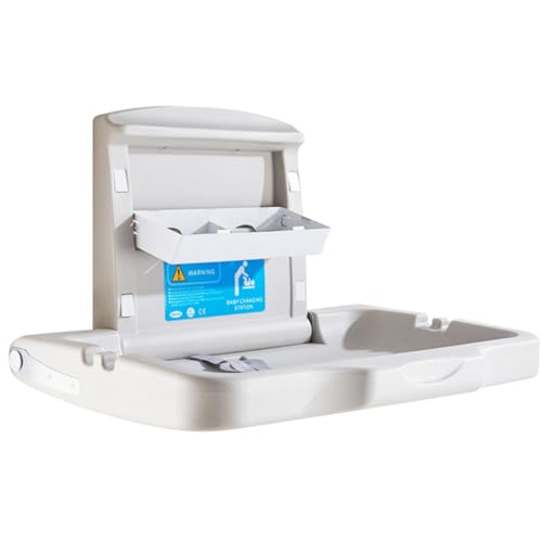 XLTEAM Horizontal Baby Changing Table, Wall Mounted Fold Down Baby