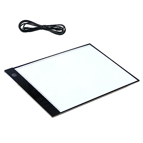 Lavagna Luminosa LED per Calligrafia Tavolo da Scrittura Portatile con Scala e Cavo USB Design Sottile e Multifunzione per Pratiche Pittura