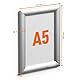 Durable Klapprahmen Aluminium A5, Bilderrahmen zum Kleben/Schrauben, 1 Stück, silber eloxiert, 479523