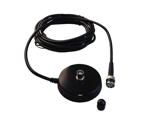 Anteenna TA-35B Magnetic Mount with BNC Female - BNC Male Type for Handheld Antenna of Two Way Radio RG-58 with 4 Meter