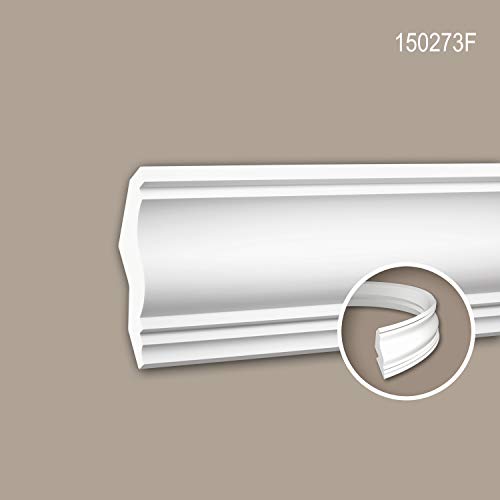 Profhome Cornisa flexible 150273F para transformar tu salón con techos curvos modernos 3