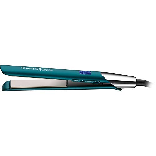 Remington Advanced Coconut Therapy Ceramic Hair Straightener - Salon Performance 110 mm Hair Straighteners with Integrated Temperature Sensor - S8648
