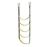 KUYYFDS Boat Rope Ladder 5 Steps Marine Rope Ladder Extension Portable Swim Ladder for Sailboat Canoeing Summer Sports Accessories