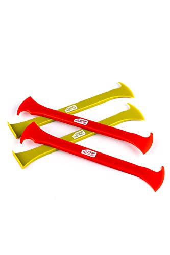 The Wrap Institute – Axe Vinyl Wrap/PPF Tool – Double hache rouge et simple hache verte Combo (lot de 4)