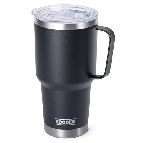 Taza de viaje 30 oz con tapa y popote de acero inoxidable