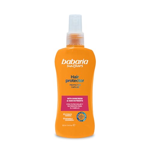 Babaria - Spray Protettore Solare Capillare con Aloe Vera | Protezione Capelli e Cuoio Capelluto | Invisibile e Non Grasso | Coral Friendly | Vegano | 100 ml