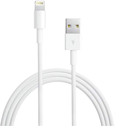1Pack Apple Original Charger [Apple MFi Certified] Lightning to USB Cable Compatible iPhone Xs Max/Xr/Xs/X/8/7/6s/6plus/5s,iPad Pro/Air/Mini,iPod Touch(White 2M/6.6FT) Original Certified