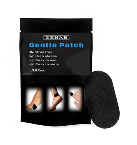 ZehAb Style Blister Bandages for Feet, Blister Prevention, Versatile Use, High Adhesion, Flexible and Comfortable, Hypoallergenic Material (30 Count-1 Pack), Black