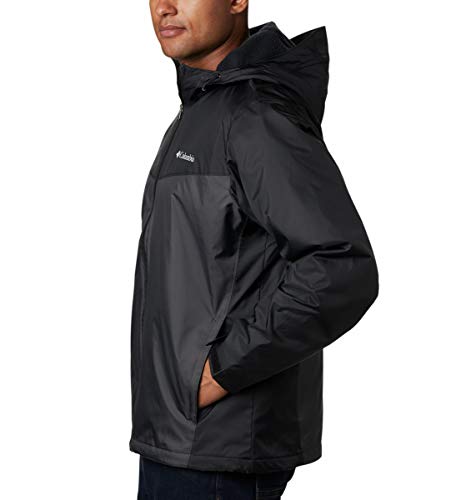 Image of Columbia Men's Glennaker Sherpa Lined Rain Jacket, Waterproof