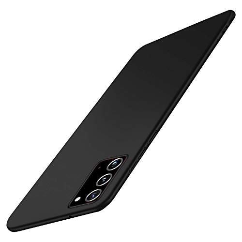 N/T Coque pour Samsung Galaxy Note 20, Ultra Fine Slim Matte Case, Housse Etui de Protection Bumper en PC Dur Finition pour Samsung Galaxy Note 20 6.7 Pouce Noir