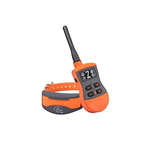 SportDOG Brand SportTrainer 34 Mile Remote Trainers Bright Easy to Read OLED Screen Waterproof Rechargeable Dog Training E Collar with Tone Vibration and Static 6 Dog Expandable