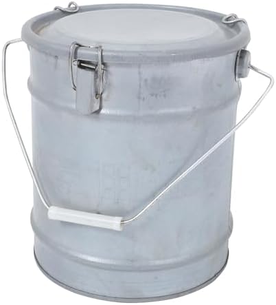 Solid Sampling Bucket Alipis Soil Sampling Bucket with Lid Full Enclosed Metal Sample ...