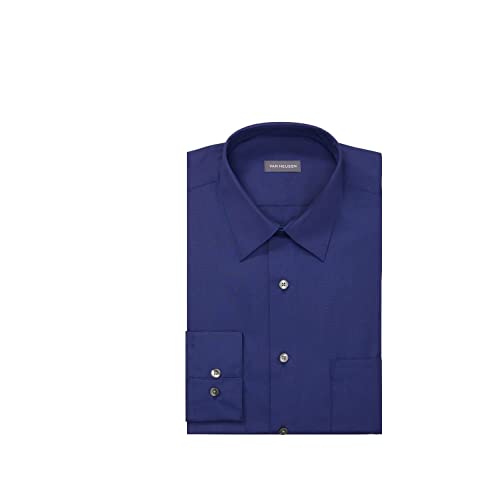 Image of Van Heusen Men's Poplin Regular Fit Solid Point Collar Dress Shirt