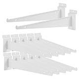 12Pcs Heavy Duty Slatwall Knife Shelf Bracket, 12 inch Metal Shelf Bracket for Slat...