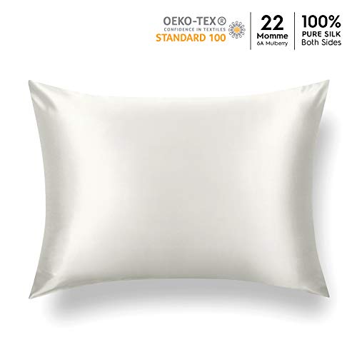 Tafts 22 Momme 100% Pure Mulberry Silk Pillowcase for Hair and Skin, Hypoallergenic