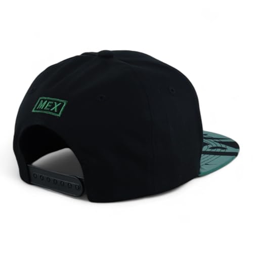 Image of Hecho En Mexico Eagle 3D Embroidered Flat Bill Snapback Cap