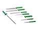 Price comparison product image THE SMITHFIELD 8-Piece Professional Chef Knife Set with Canvas Roll-Up Wallet  Stainless Steel Blades, Durable Polypropylene Handles  Perfect for Culinary Students, Beginner Chefs  Green Handle