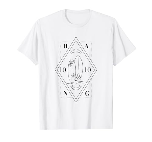 Surf Hang 10 Surfeur T-Shirt