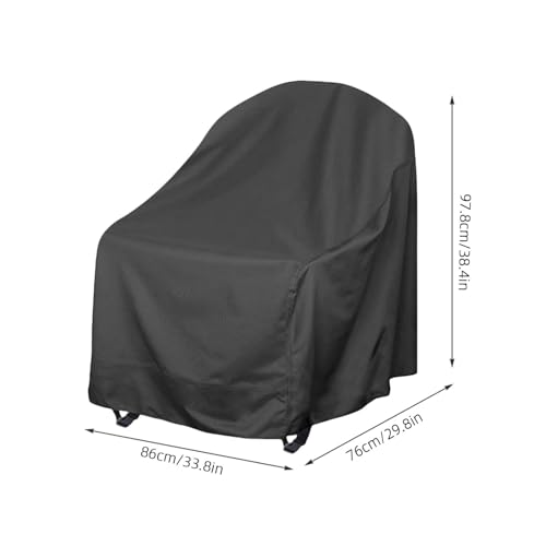 Housse Fauteuil à Bascule Extérieur Oxford Polyester Jardin 76cm
